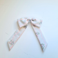 Fleur white ditsy floral hair bow