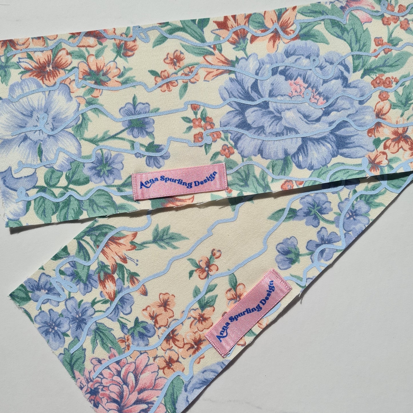 Pastel Vintage Floral Print Headband | Nora