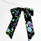 Margot black floral hair bow