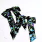 Margot black floral hair bow