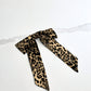 Leopard print hair bow