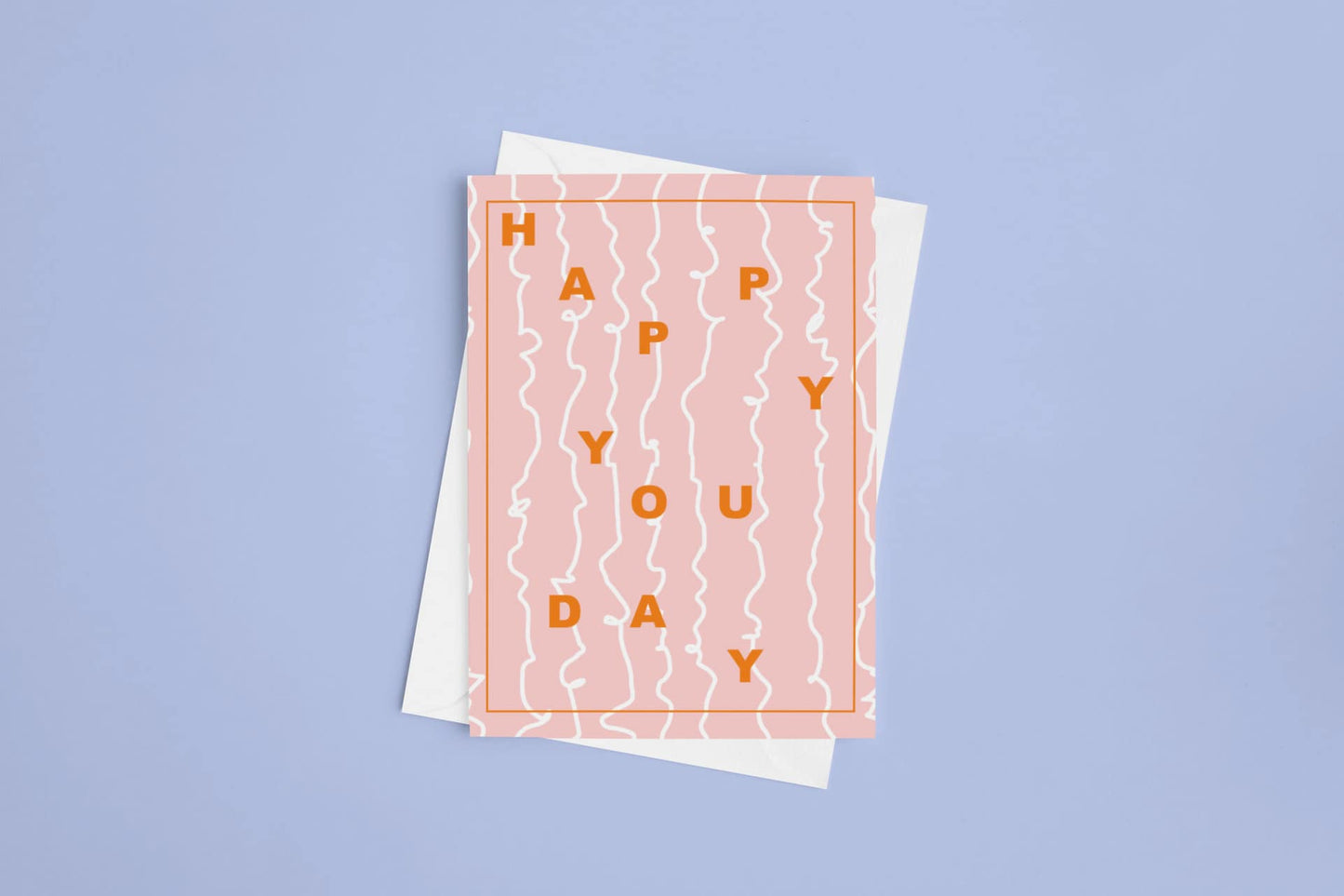 Happy You Day Birthday Card. Cute Card. Pink